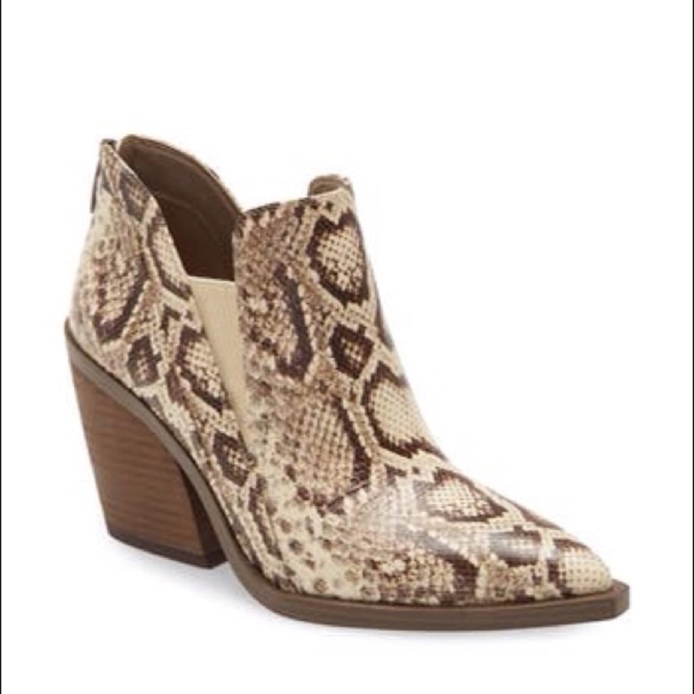 New Vince Camuto Snakeskin Booties